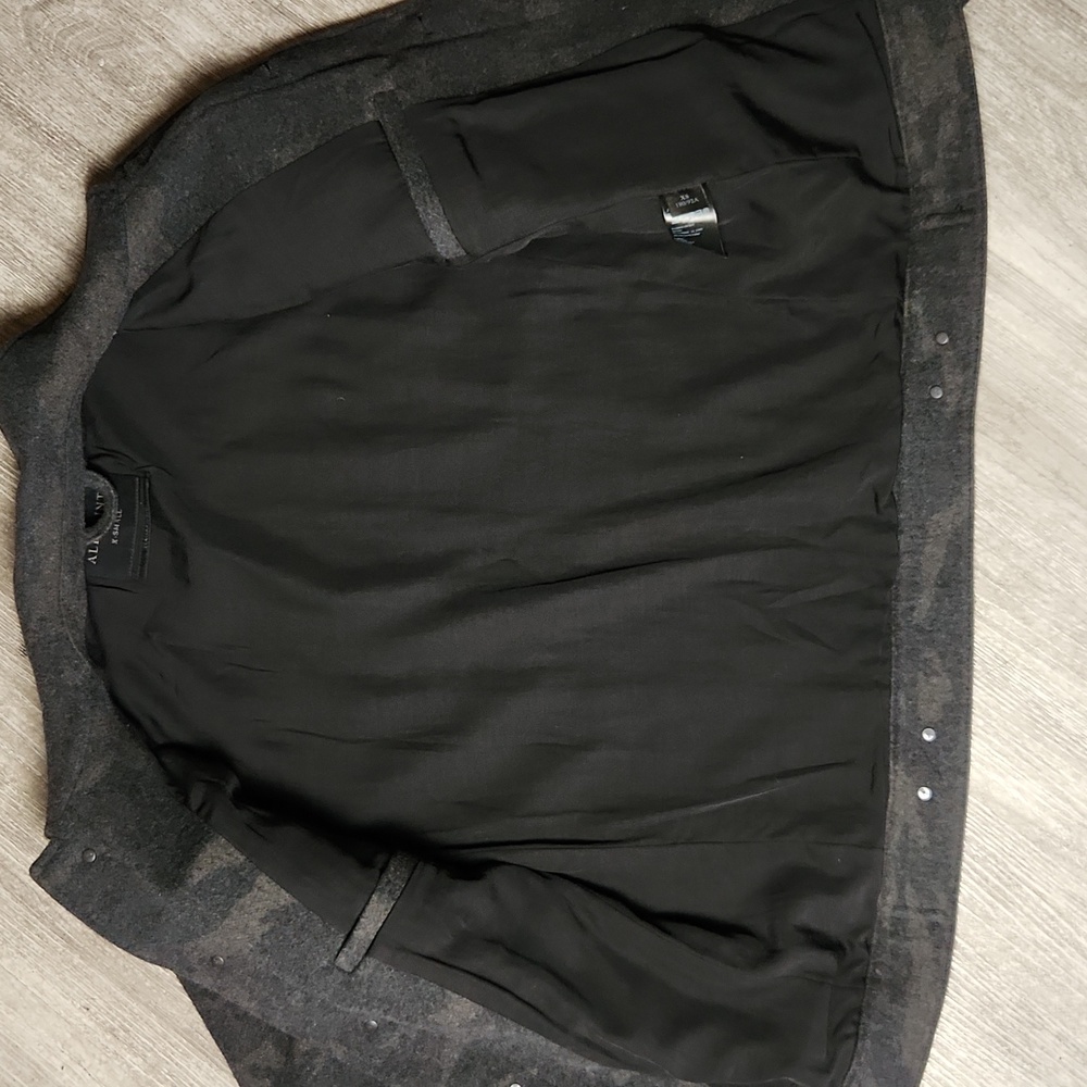 RARE Vintage All Saints Dark Camo Wool Jacket - Picture 7 of 10